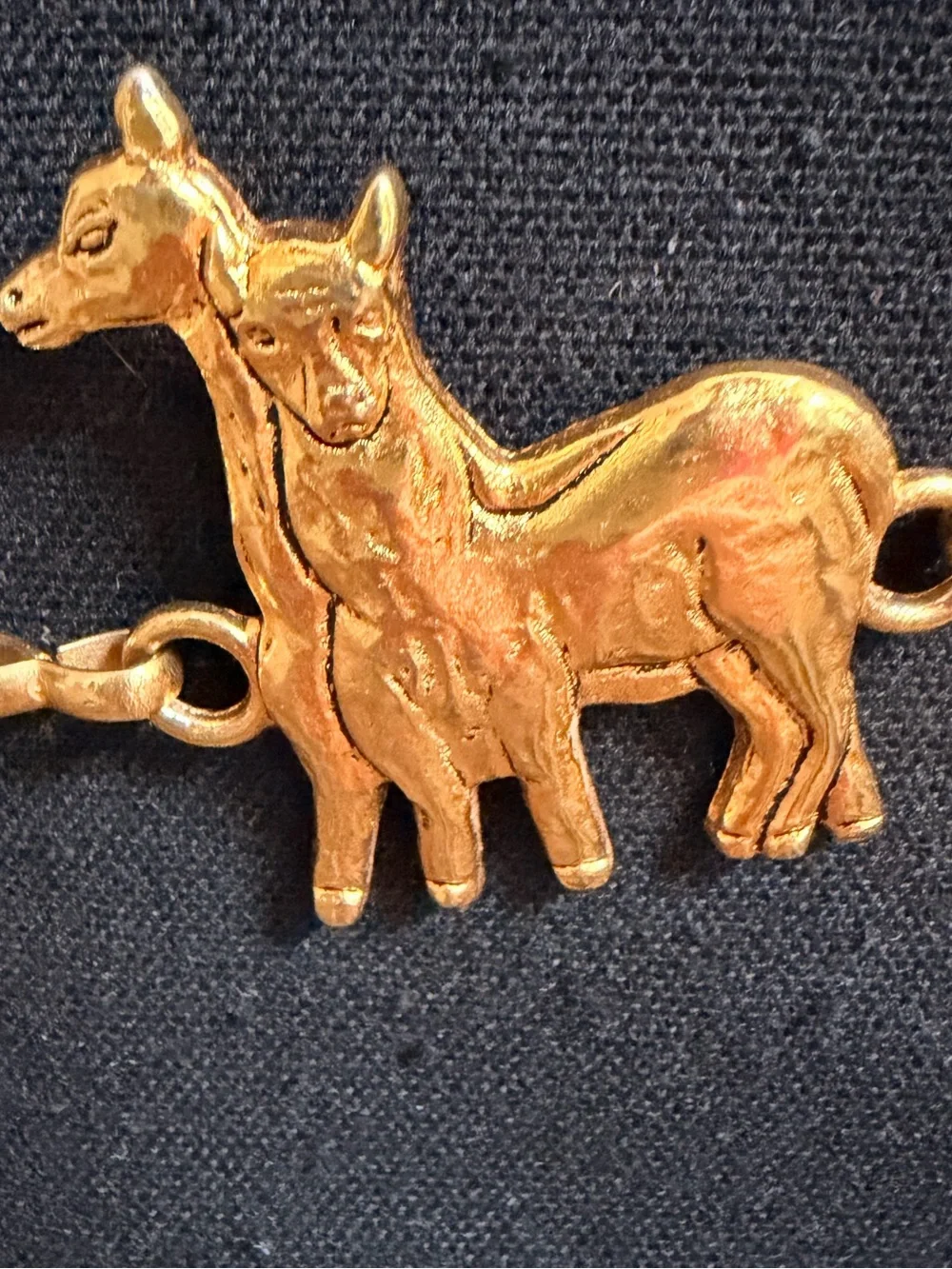 🦒Gold Animal Link Belt🐄🦬🐃🐐🦒